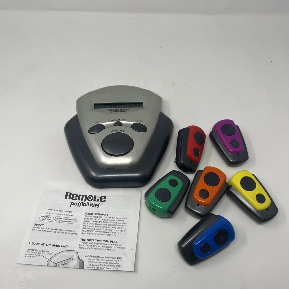 2002 Hasbro Remote Possibilities Game - Trivia Electonic Game Tested Working